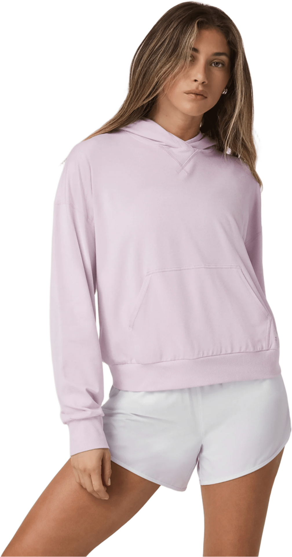 Vuori Halo Modern Pullover Hoodie Womens Lilac Breeze Heather
