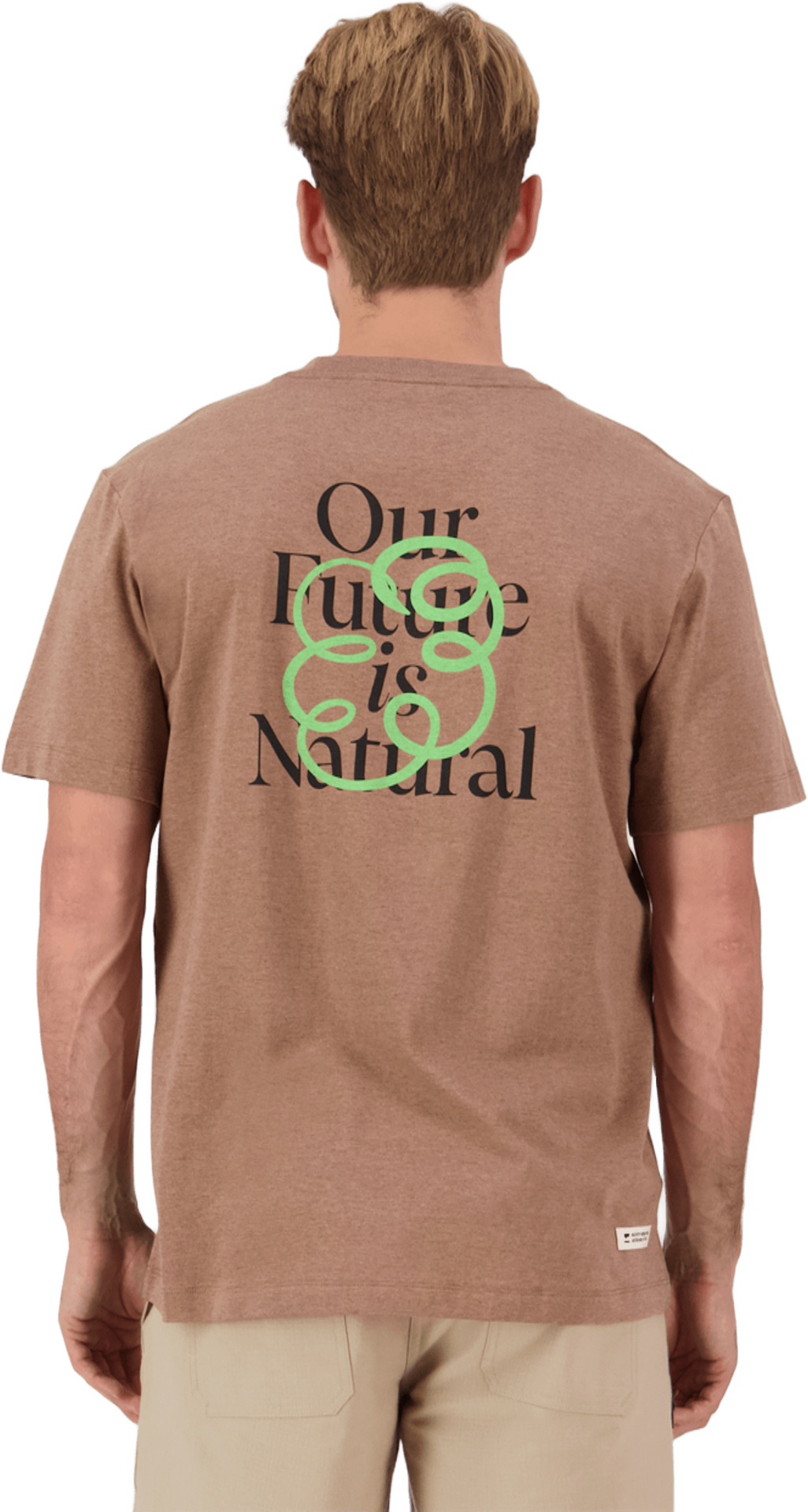 Mons Royale Yonder Merino Organic Cotton T-Shirt Mens Mocha