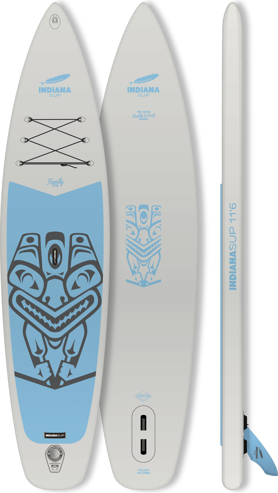 Indiana SUP 11'6 Family Pack Grey
