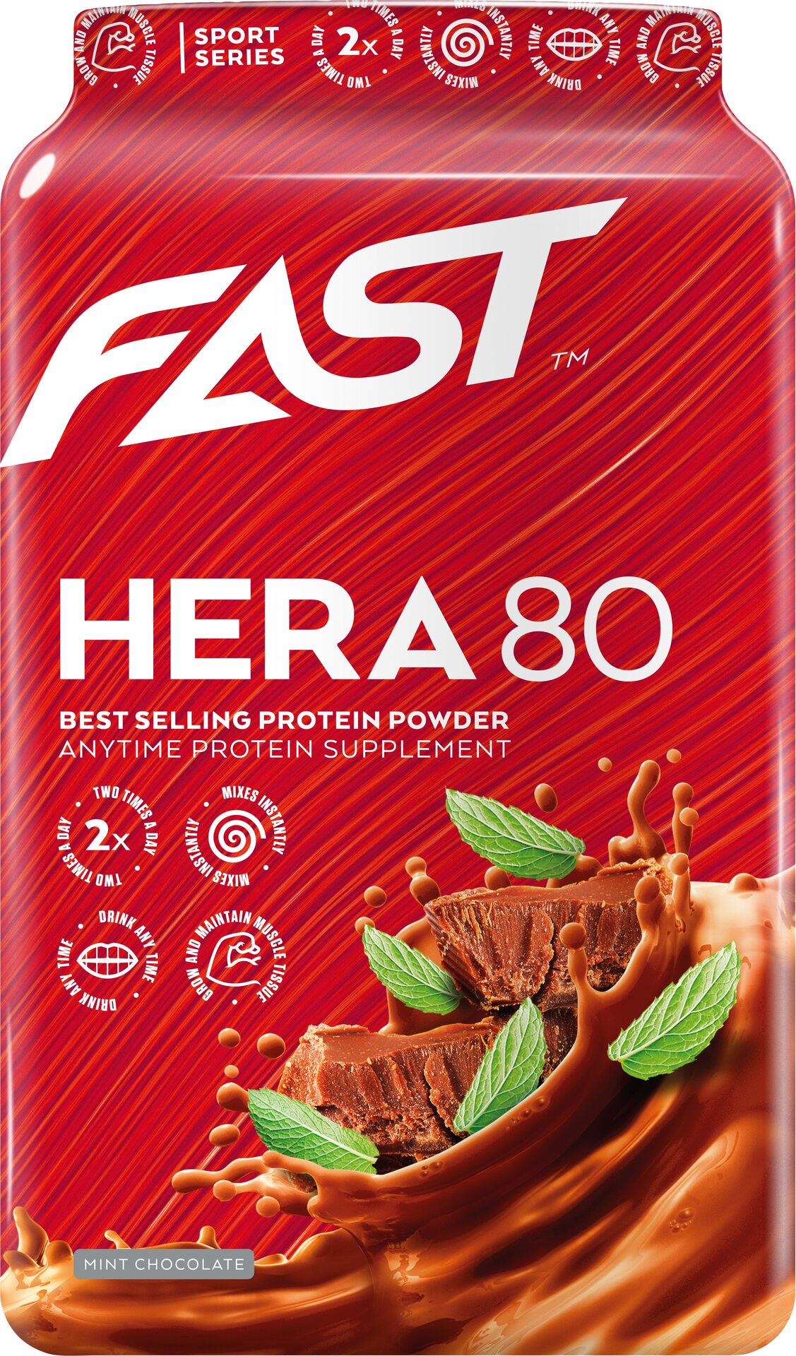 FAST Hera80 - heraproteiini, 600g Minttusuklaa