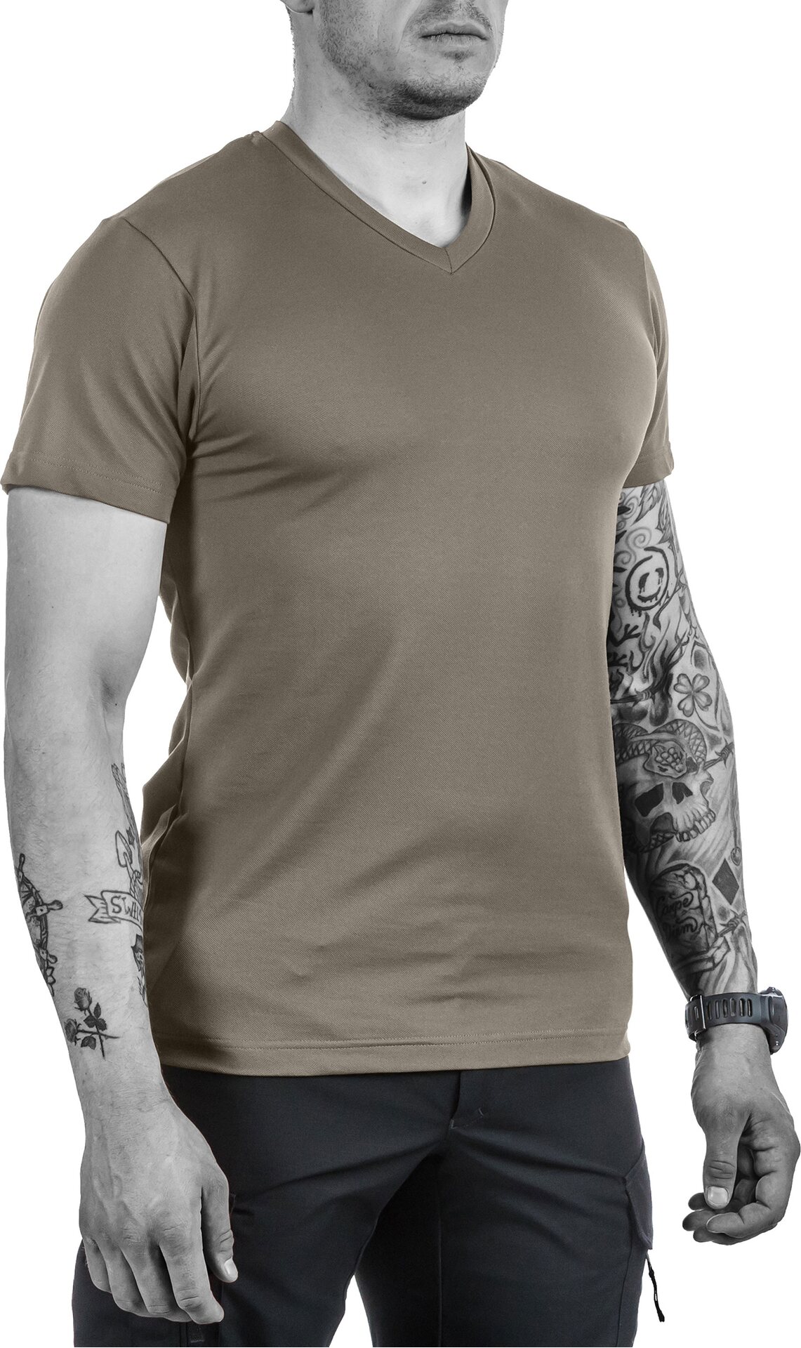 UF PRO Urban T-shirt Brown Grey