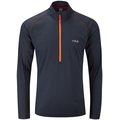 Rab Interval LS ZIP Tee Womens Ebony