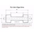 Smo-King Adapter für die Edelstahlflexrohre 25mm Giga-Smo