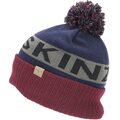 Sealskinz Water Repellent Cold Weather Bobble Hat Navy Blue/Grey/Red