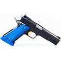 M-Arms MONARCH 2 for 1911 - Set of grips and magwell Blue Alu