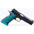 M-Arms MONARCH 2 for 1911 - Set of grips and magwell Petrol Green Alu