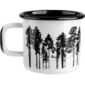 Muurla Nordic Enamel Mug 3.7 dl Forêt