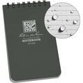 Rite in the Rain Top Spiral Notebook 3" x 5" Grey