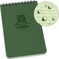 Rite in the Rain Top Spiral Notebook 4" x 6" Green 946