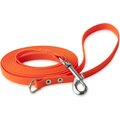Firedog BioThane Dog leash 13 mm with handle & D-ring Orange