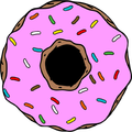 Noso Patches Food Pink Donut