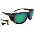 Aqua Ocean Matt Black PolarBasic Mirror Green