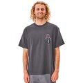 Rip Curl Archive Tribes Tee Mens Washed Black