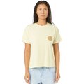 Rip Curl Wettie Icon Relaxed Tee Womens Lemon