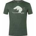 Super.natural Skiing Bear Tee Mens Deep Forest/Feather Grey