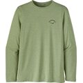 Patagonia Long-Sleeved Capilene Cool Daily Fish Graphic Shirt Mens Action Angler: Salvia Green X-Dye
