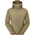 RAB Downpour Eco Waterproof Jacket Mens Light Khaki