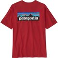 Patagonia P-6 Logo Responsibili-Tee Mens Touring Red