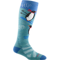 Darn Tough Penguin Peak OTC Midweight with Cushion Merino Womens Aqua