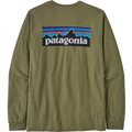 Patagonia Long-Sleeved P-6 Logo Responsibili-Tee Mens Buckhorn Green