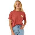 Rip Curl Line Up Relaxed Tee Womens Maroon