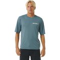 Rip Curl Icons Surflite UPF Short Sleeve Mens Blue Stone