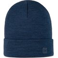 Buff Merino Heavyweight Beanie Solid Night Blue