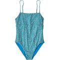 Patagonia Reversible Sunrise Slider 1pc Swimsuit Womens Sea Texture: Subtidal Blue