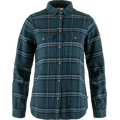 Fjällräven Övik Heavy Flannel Shirt Womens Indigo Blue / Dark Navy (534-555) (24/25)