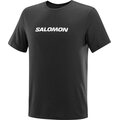 Salomon Logo Performance Short Sleeve Tee Mens Deep Black