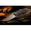 Spartan Blades Pallas Button Lock Black Blade