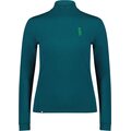 Mons Royale Cascade Merino Flex Mock Neck LS Womens Evergreen