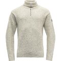 Devold Nansen Sweater Zip Neck Grey melange