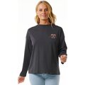 Rip Curl Hypnotic Eye Heritage LS Womens Washed Black