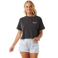 Rip Curl Coral Sands Crop Tee Womens Washed Black