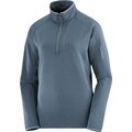 Salomon Essential Lightwarm Half-zip Womens Midnight Navy