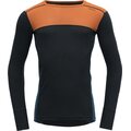 Devold Lauparen Merino 190 Base Shirt Mens Flame/Ink/Flood