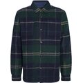 Barbour Chapter Tailored Check Overshirt Mens Green Loch Tartan