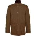 Barbour Lydford Tattersall Quilted Jacket Mens Dark Sand