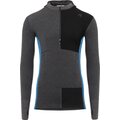 Aclima WarmWool Hoodsweater w/Zip Mens Marengo / Jet Black / Corsair