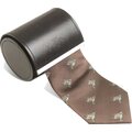 Alan Paine Ripon Silk Tie Duck Design Brown