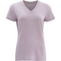 Devold Hareid Merino 200 V-Neck Tee Womens -naisten t-paita Orchid