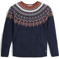 Royal Robbins Westlands Fairisle Crew Womens Deep Blue Mariposa Pt (427)