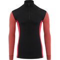 Aclima Warmwool Mockneck Jet Black / SpicedApple / Jester Red