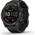 Garmin Fenix 7 Sapphire Solar (Esittelykappale) Carbon Gray DLC Ti w/Black