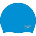 Speedo Plain Moulded Silicone Cap Blue / Chrome