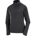 Salomon Essential Lightwarm Half-zip Womens Deep Black