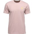 Black Diamond Shredded Short Sleeve Tee Mens Pale Mauve