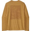 Patagonia Long-Sleeved Capilene Cool Daily Graphic Shirt Mens Strataspire: Beeswax Tan X-Dye