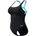 Speedo Flex Band Swimsuit with Integrated Swim Bra Womens Anthracite